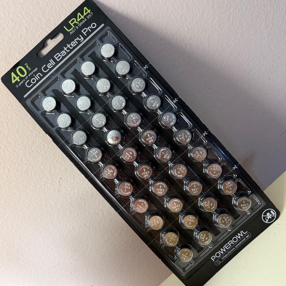 LR44 Coin Cell Battery Pack, Powerowl